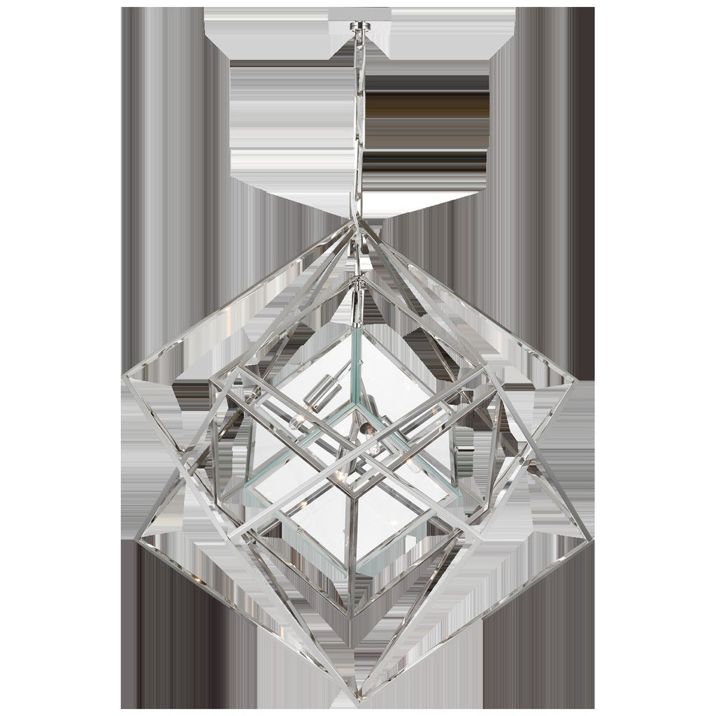 Geometric Glass Cube Pendant Chandelier