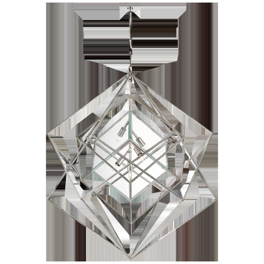 Geometric Glass Cube Pendant Chandelier