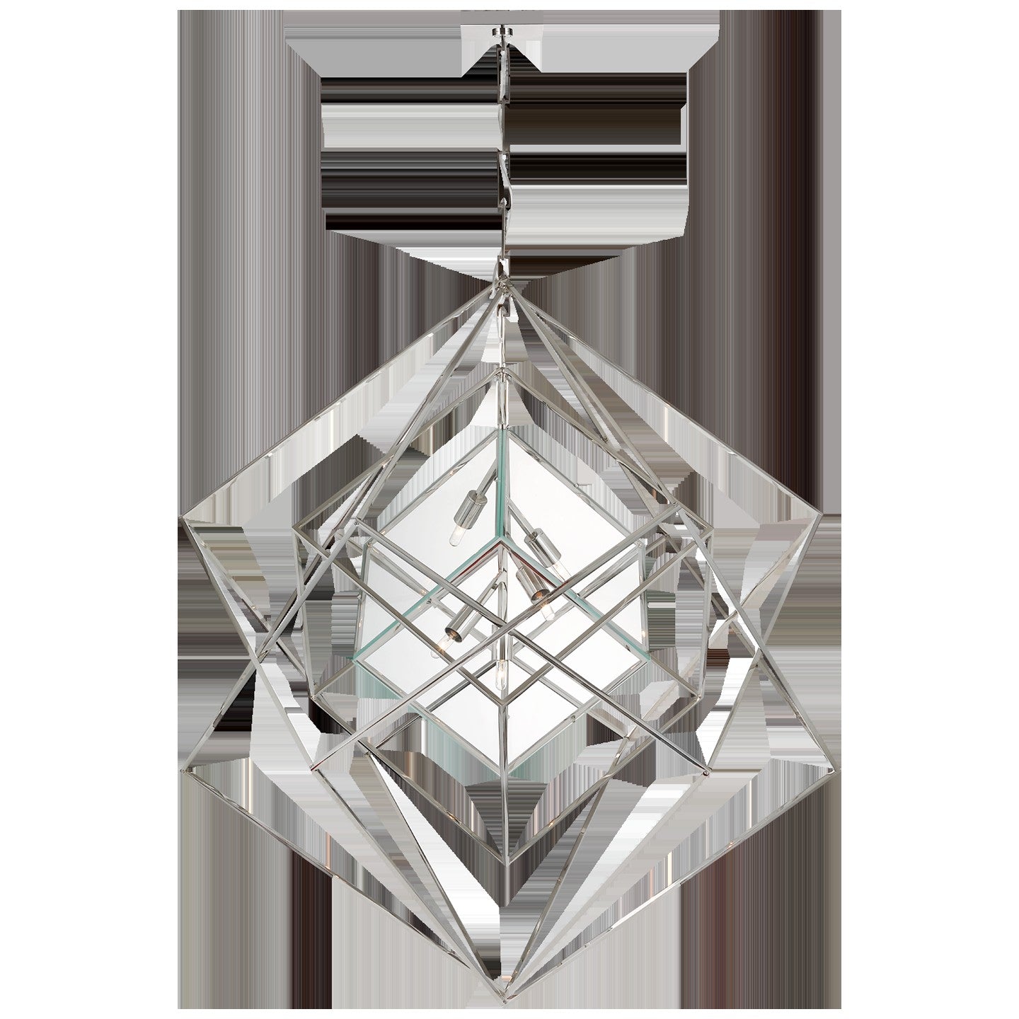 Geometric Glass Cube Pendant Chandelier
