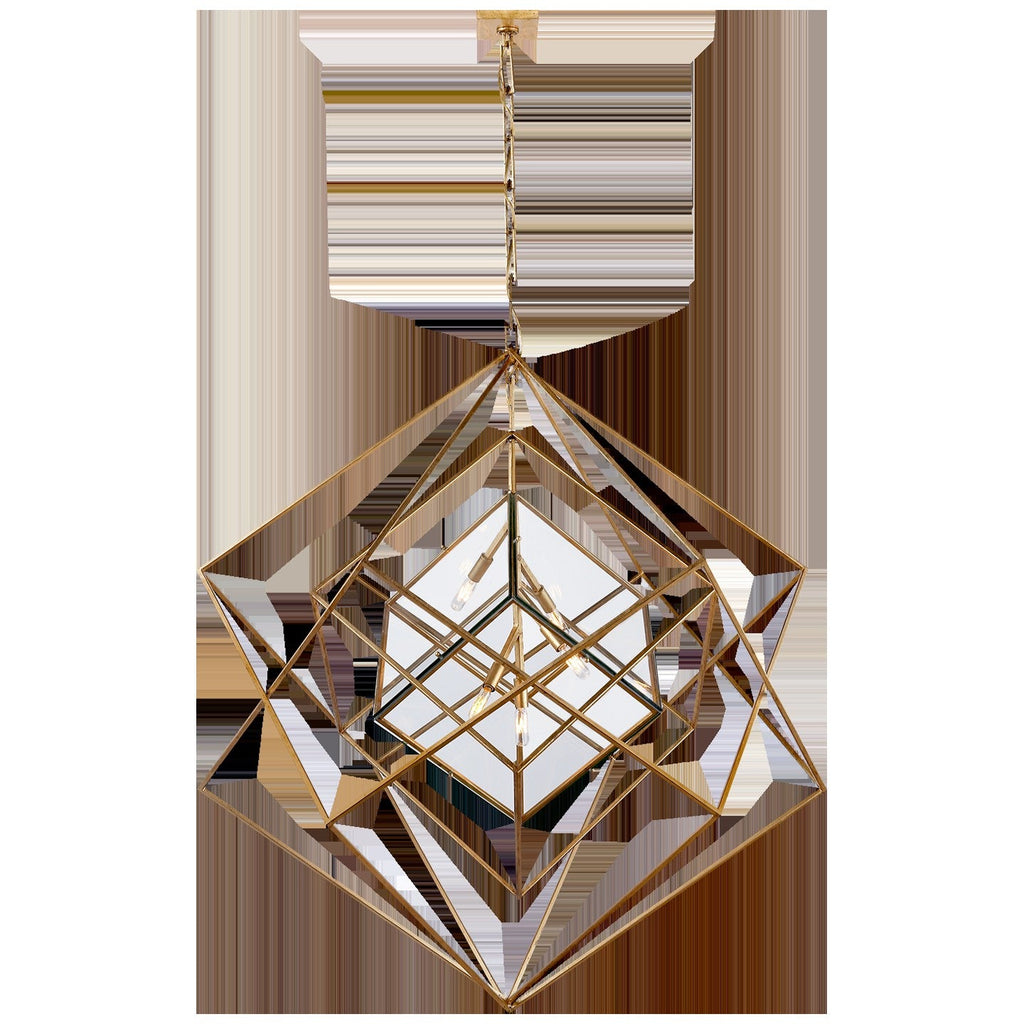 Geometric Glass Cube Pendant Chandelier