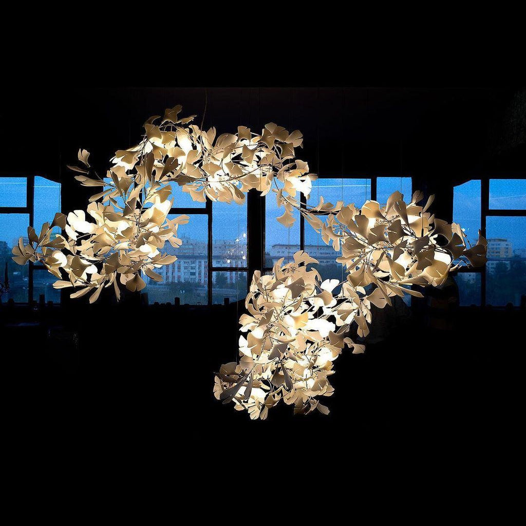 Gildora Ginkgo Leaf Grand Chandelier