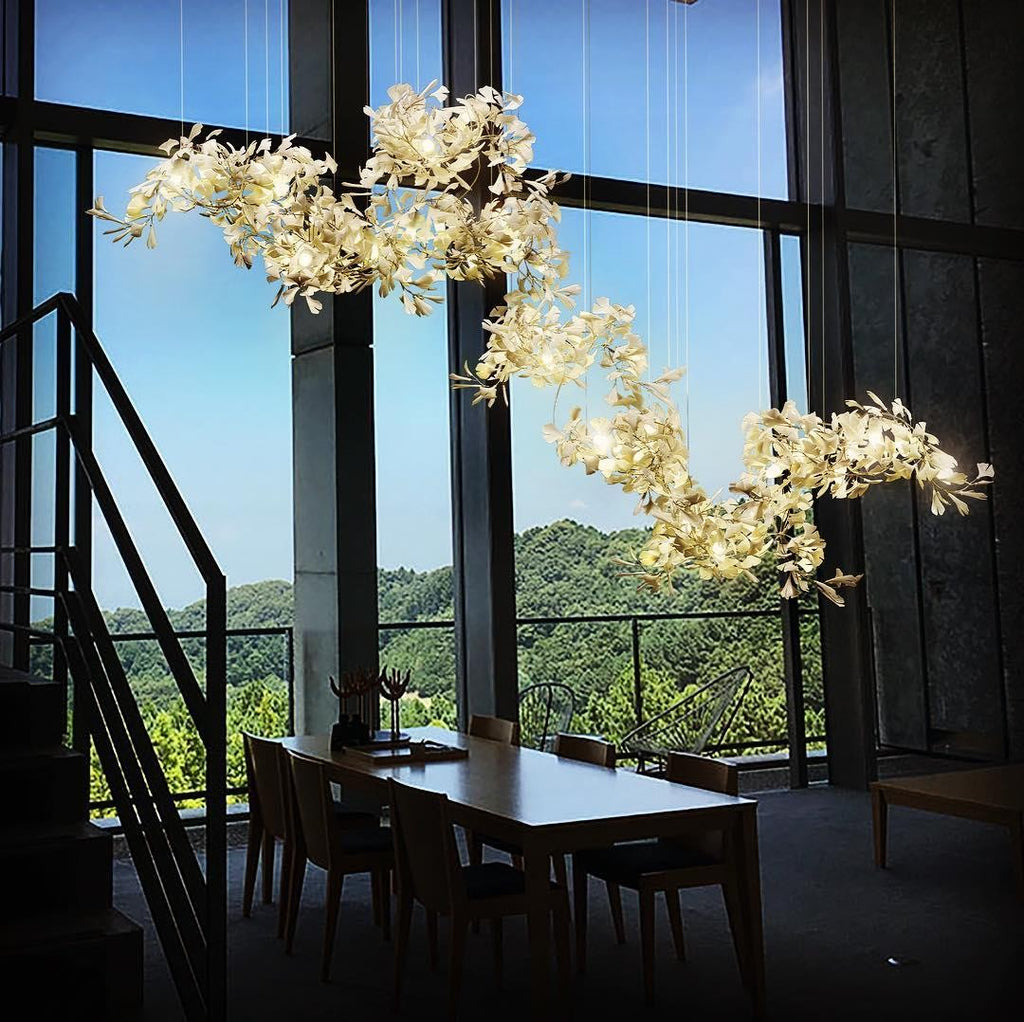 Gildora Ginkgo Leaf Grand Chandelier