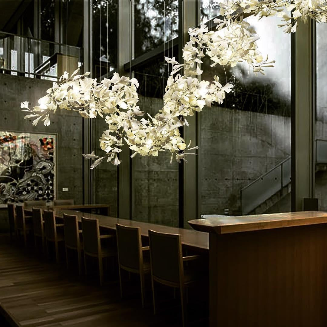 Gildora Ginkgo Leaf Grand Chandelier