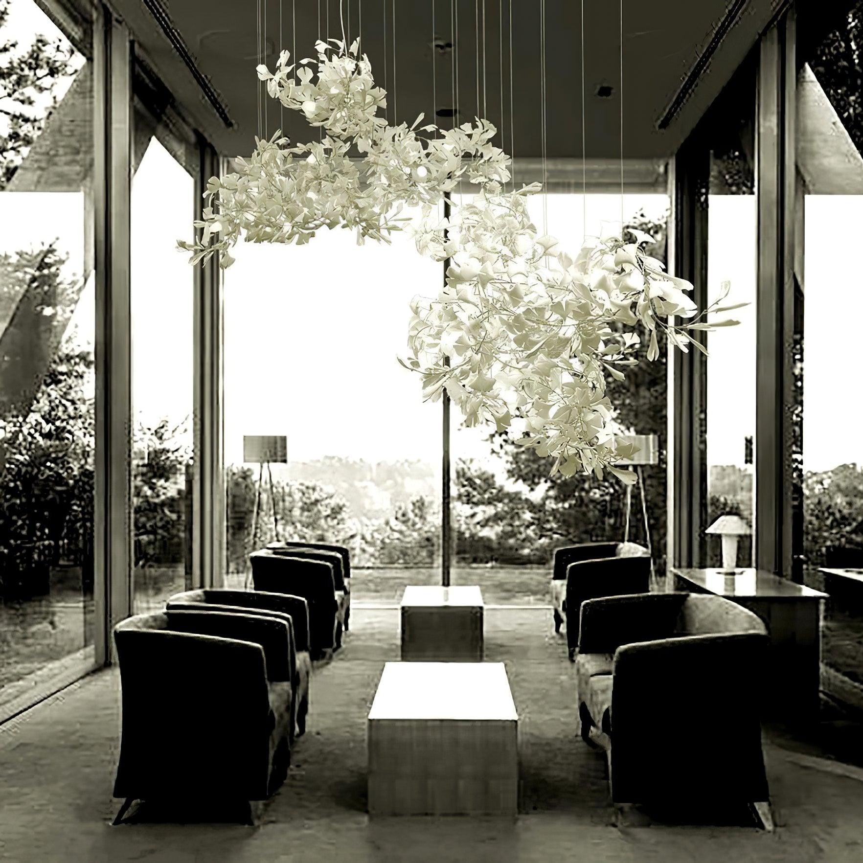Gildora Ginkgo Leaf Grand Chandelier