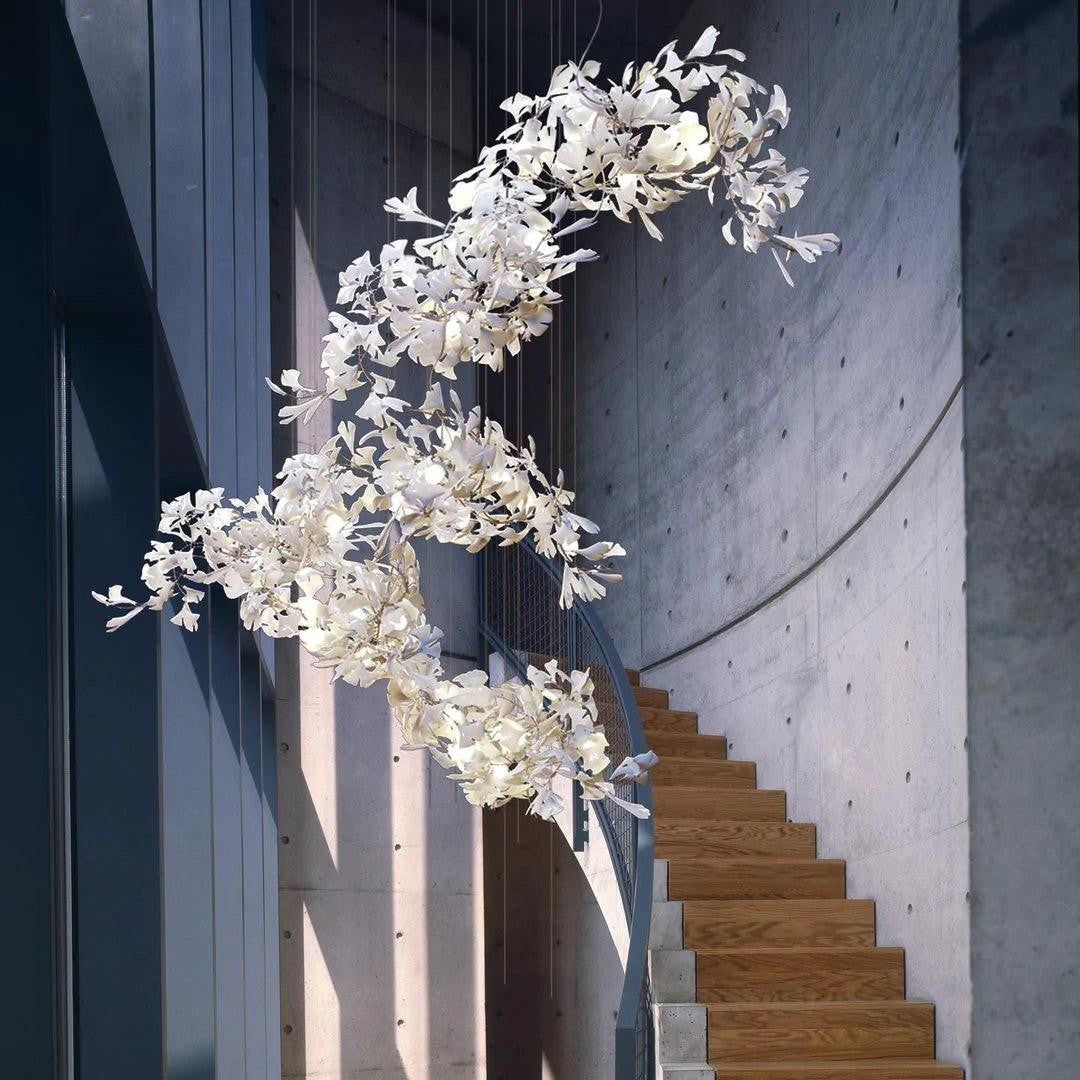 Gildora Ginkgo Leaf Grand Chandelier