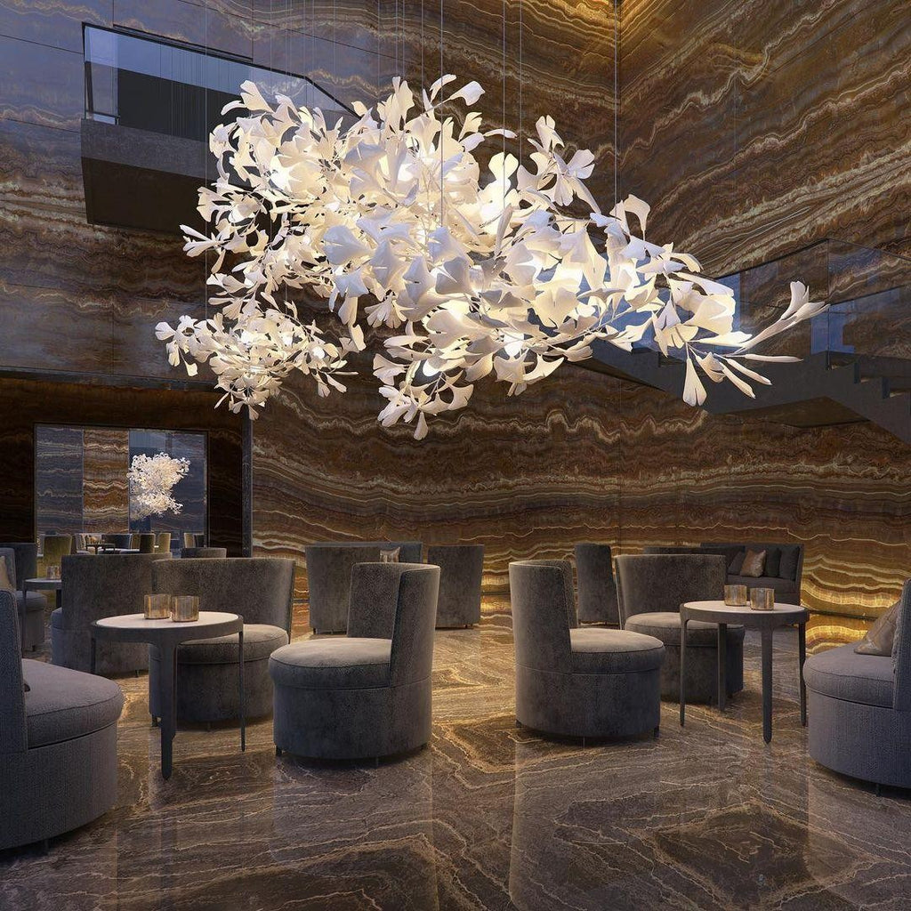 Gildora Ginkgo Leaf Grand Chandelier