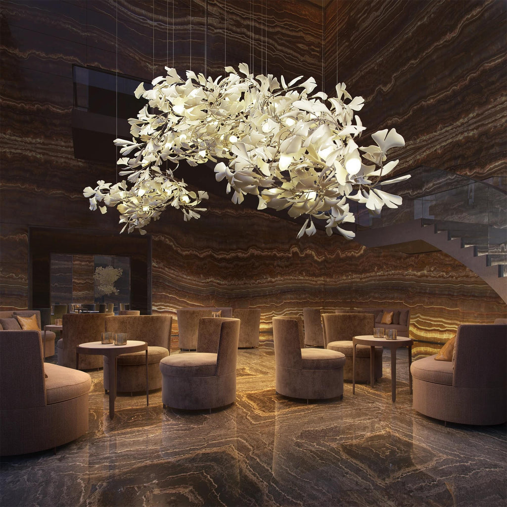 Gildora Ginkgo Leaf Grand Chandelier