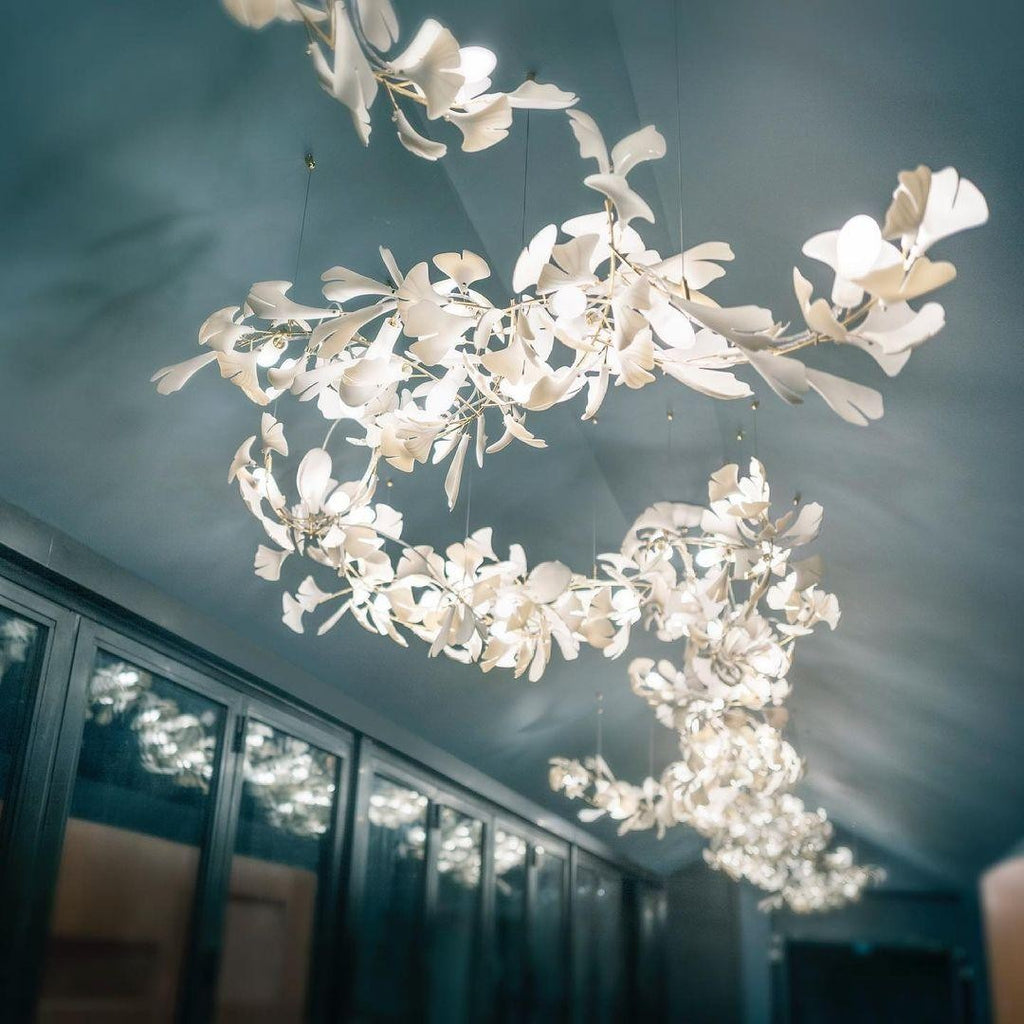 Gildora Ginkgo Leaf Grand Chandelier