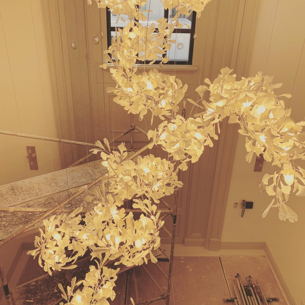Gildora Ginkgo Leaf Grand Chandelier