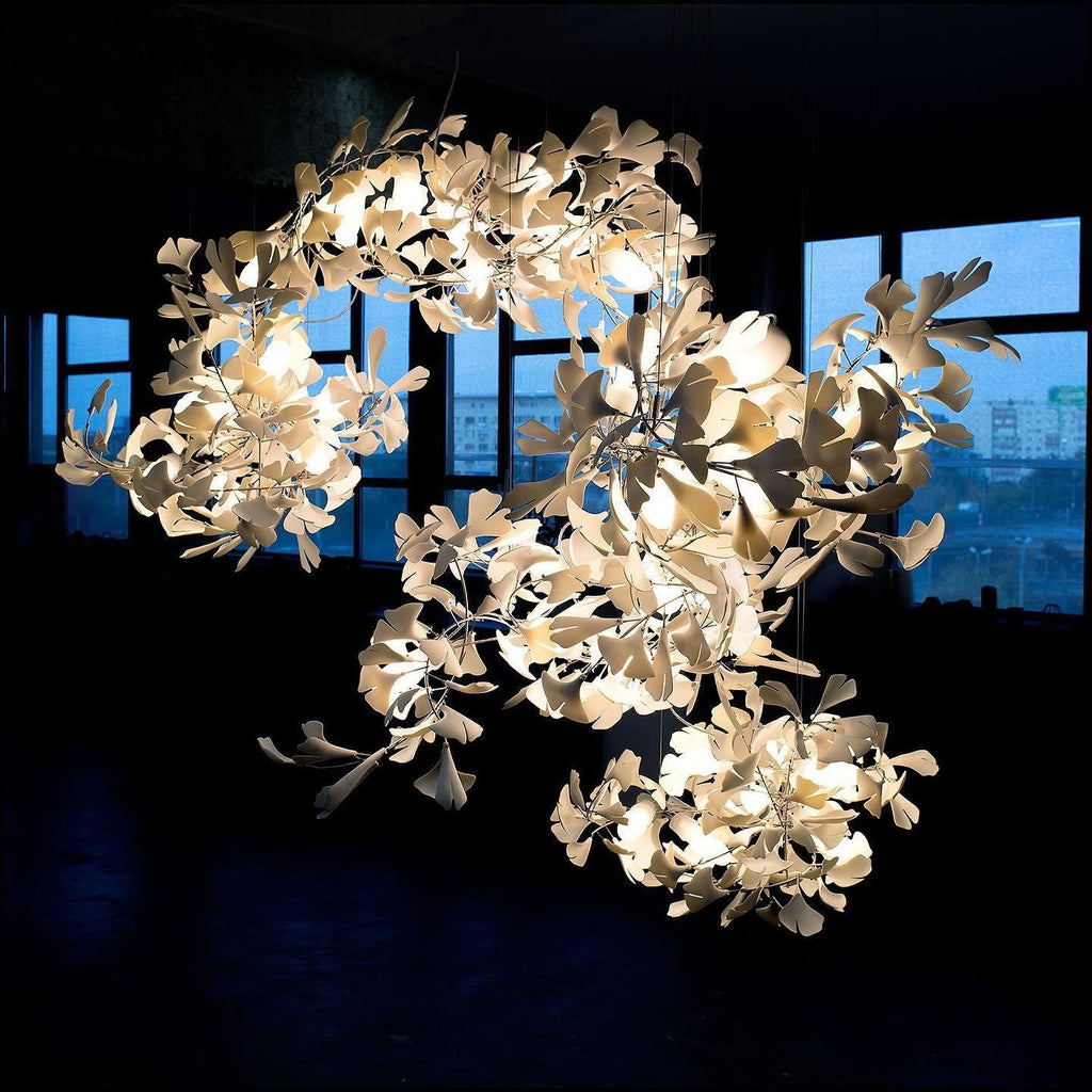 Gildora Ginkgo Leaf Grand Chandelier