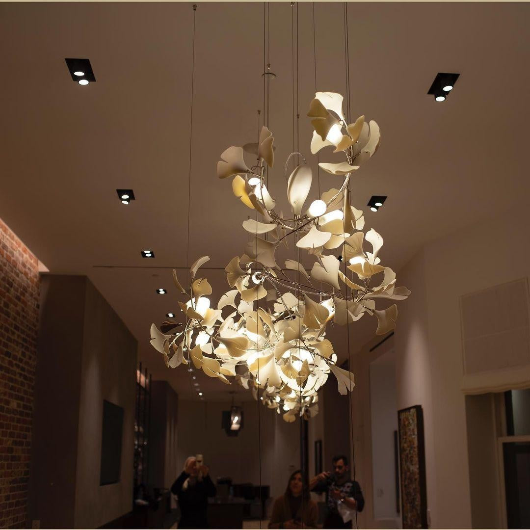 Gildora Ginkgo Leaf Grand Chandelier