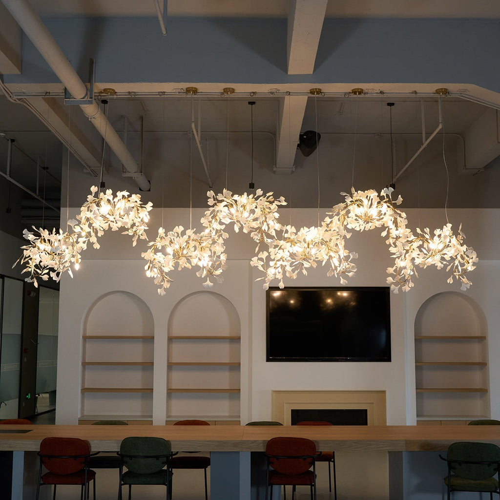 Gildora Ginkgo Leaf Grand Chandelier