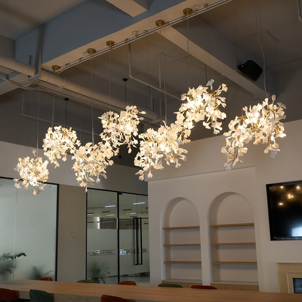 Gildora Ginkgo Leaf Grand Chandelier