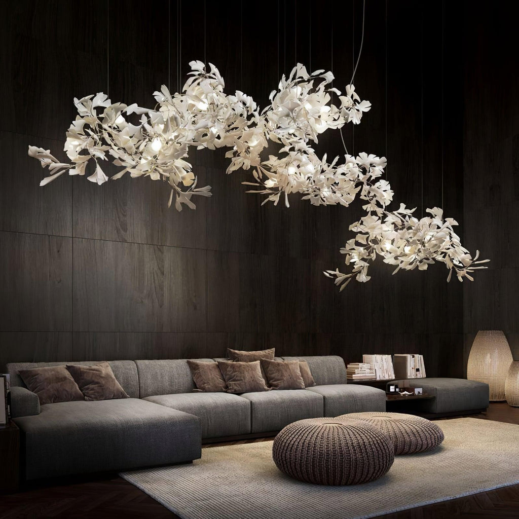 Gildora Ginkgo Leaf Grand Chandelier