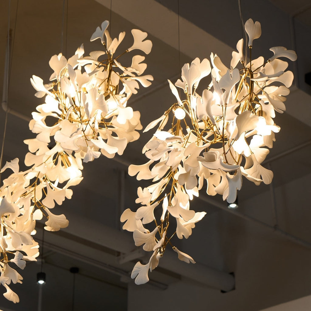 Gildora Ginkgo Leaf Grand Chandelier