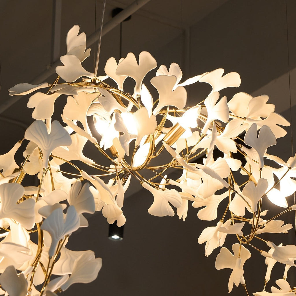 Gildora Ginkgo Leaf Grand Chandelier