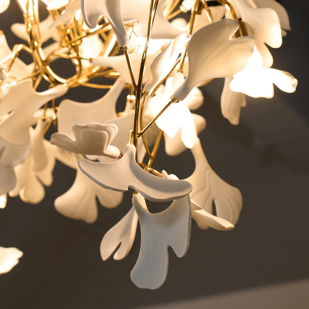 Gildora Ginkgo Leaf Grand Chandelier