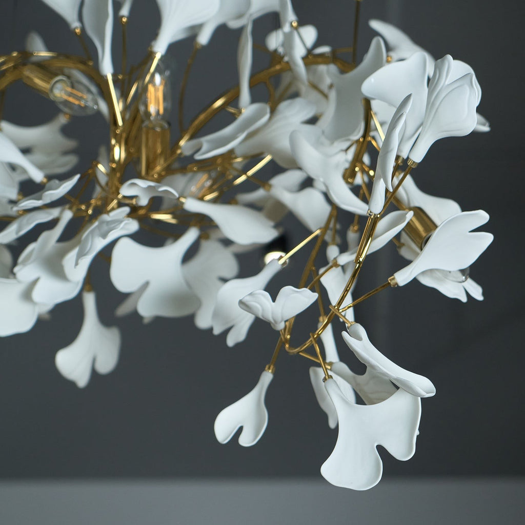 Gildora Ginkgo Leaf Grand Chandelier