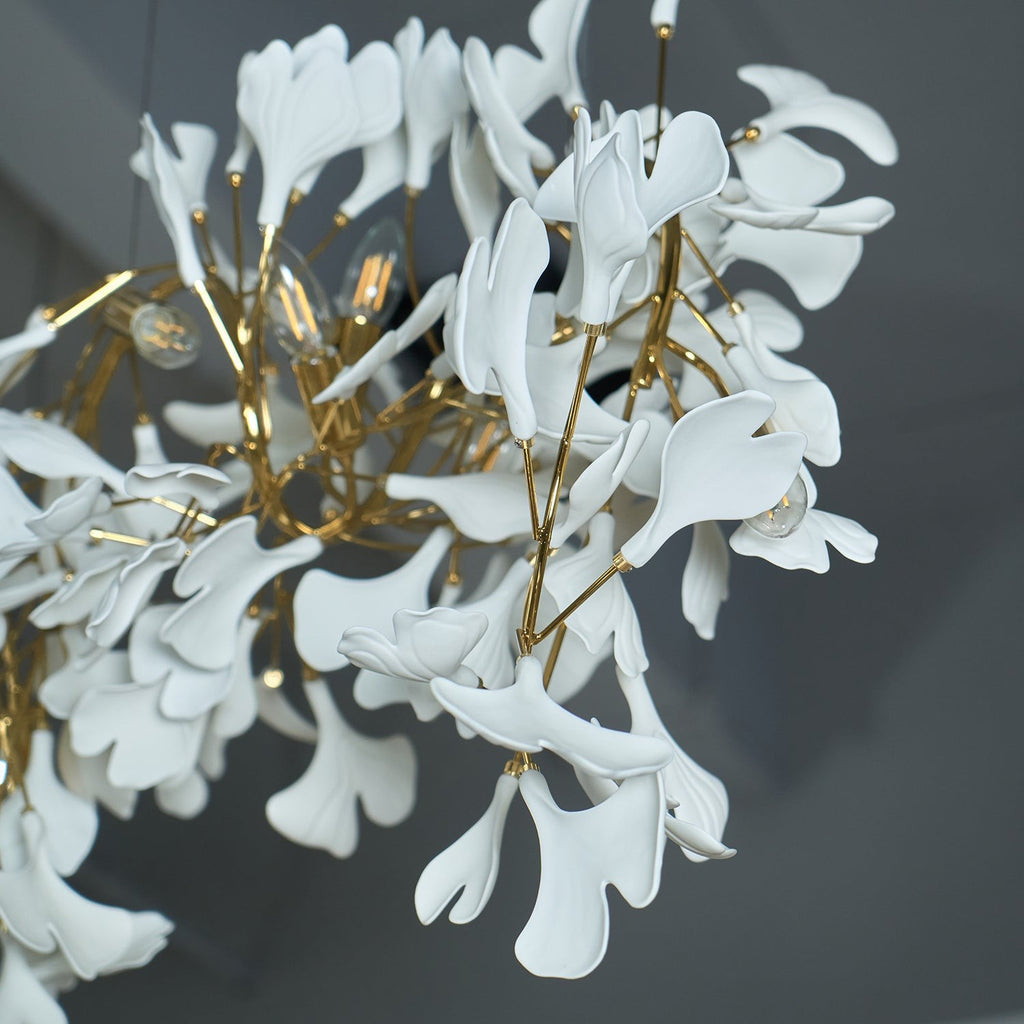 Gildora Ginkgo Leaf Grand Chandelier