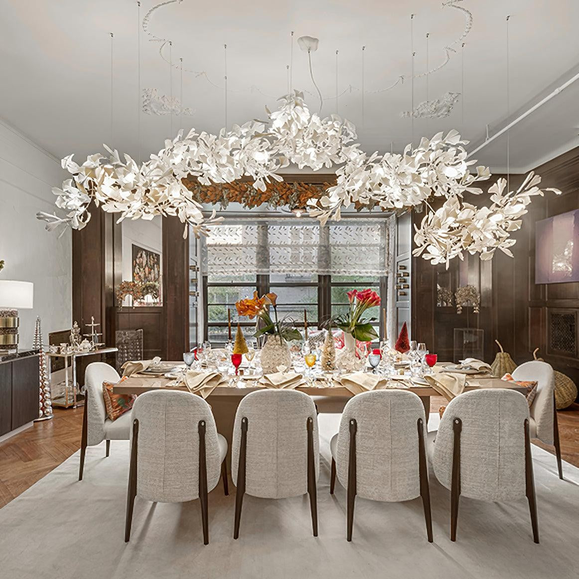 Gildora Ginkgo Leaf Grand Chandelier