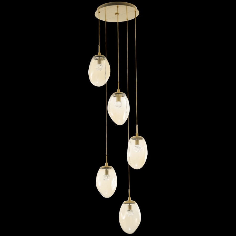 Hammerton Studio Meteo 22" Wide LED Crystal Multi Light Pendant