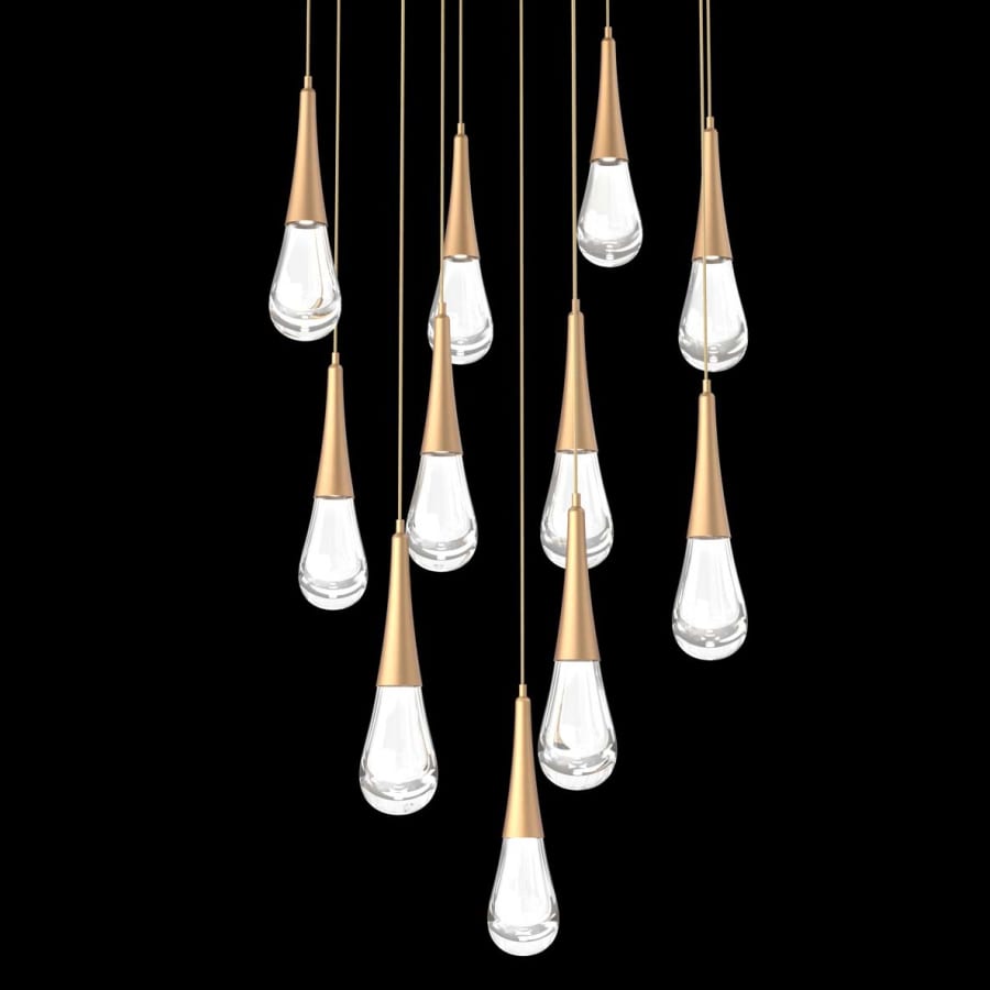 Hammerton Studio Raindrop 11 Light 33" Wide LED Abstract Multi Light Pendant - 3000K