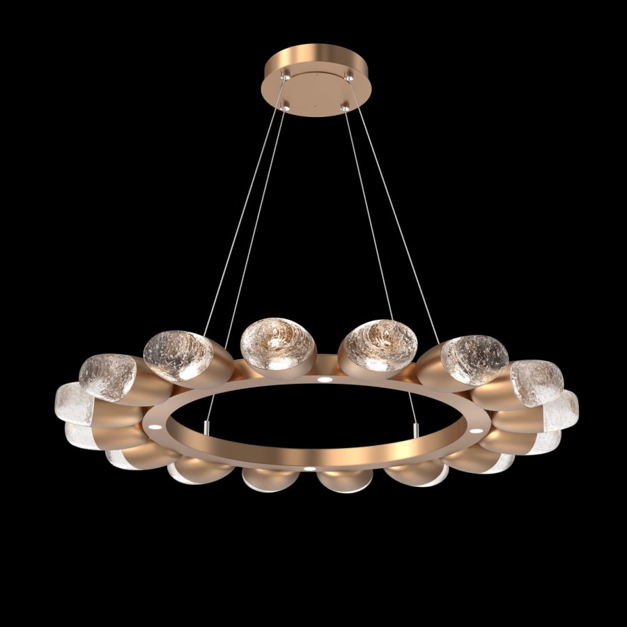 Hammerton Studio Pebble 16 Light 37" Wide LED Ring Chandelier - 2700K