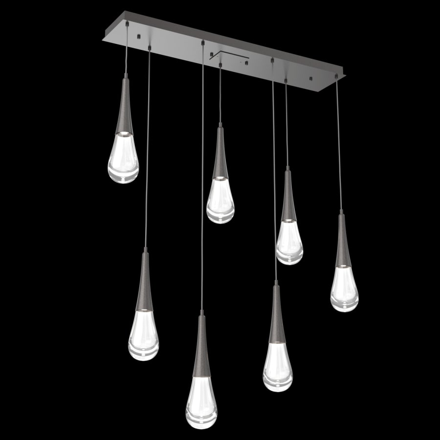 Hammerton Studio Raindrop 7 Light 43" Wide LED Linear Chandelier - 2700K