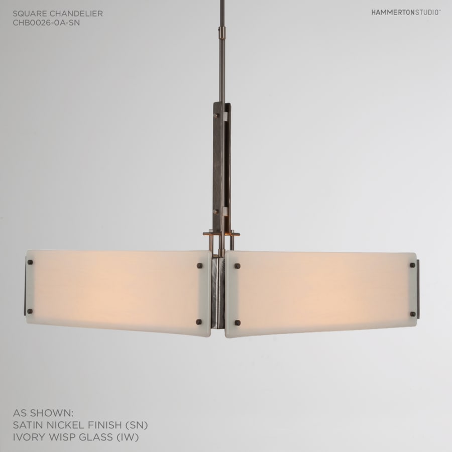 Hammerton Studio Urban Loft 24" Wide Artisan Crafted Chandelier with Hand Textured Glass