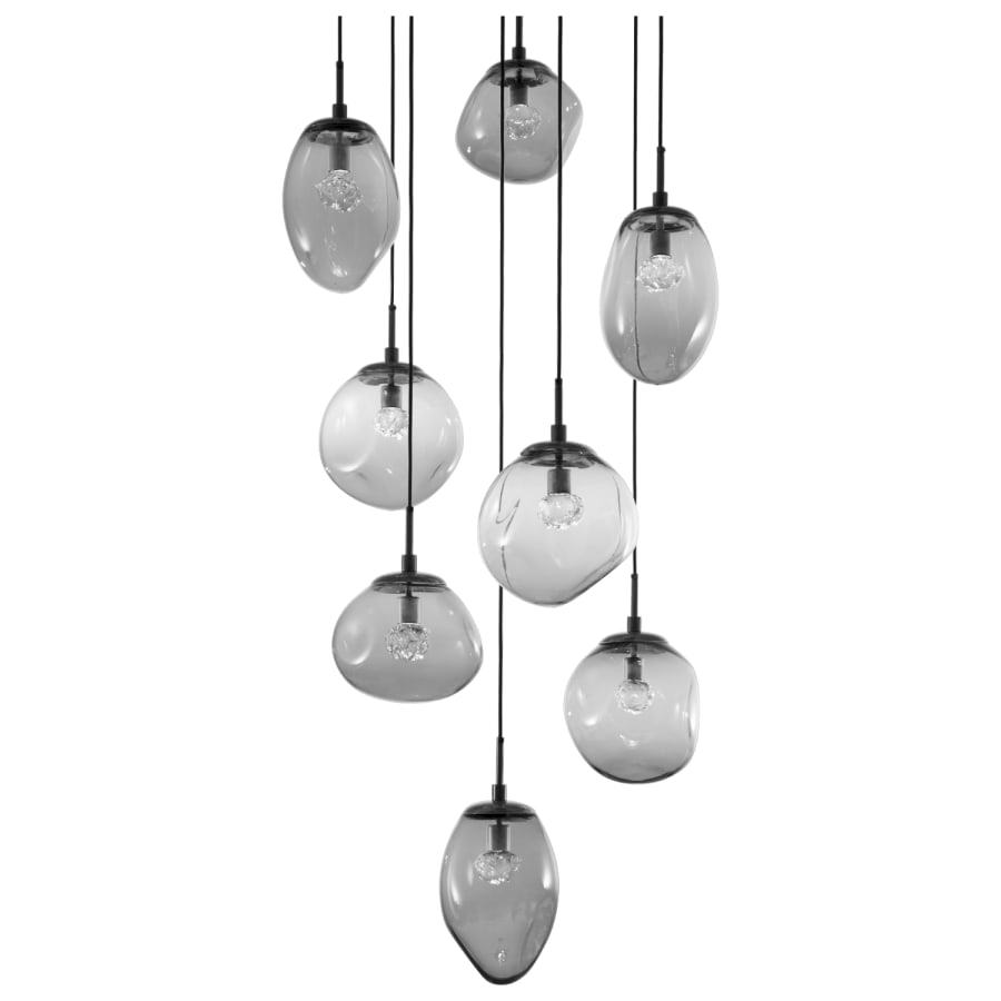 Hammerton Studio Cosmos 32" Wide Artisan Crafted 8 Light Nebula Glass Pendant