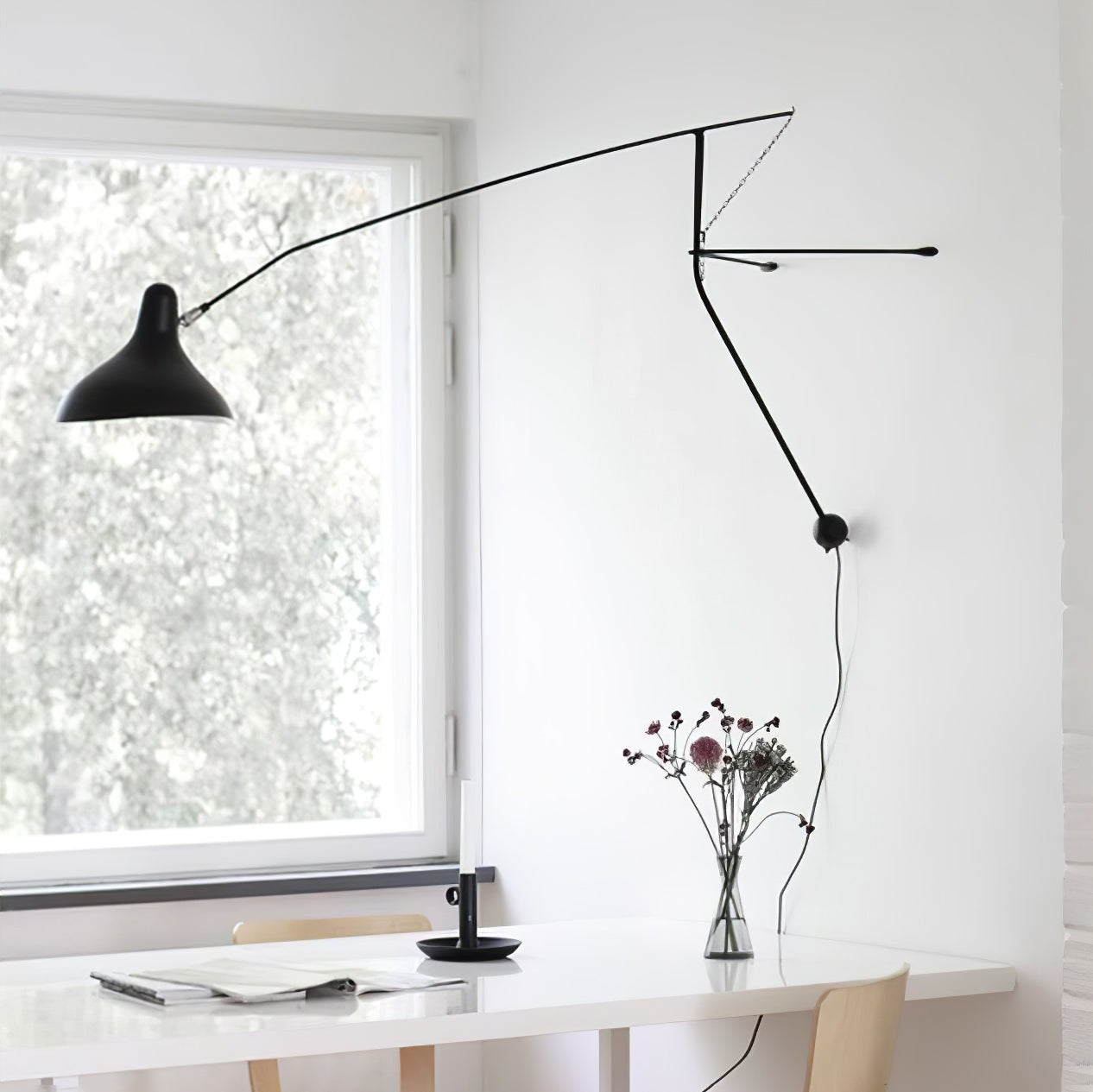 Heliora Adjustable Arm Wall Lamp