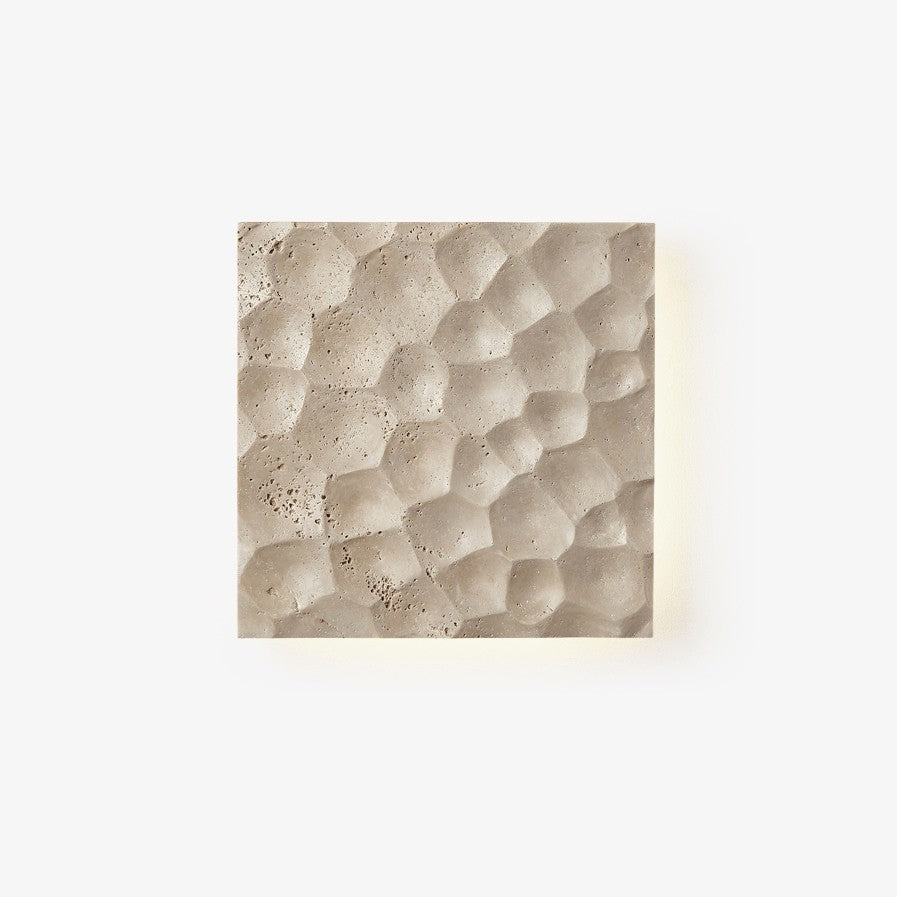 Hexara Travertine Wall Sconce