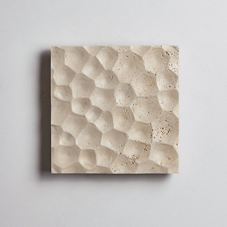 Hexara Travertine Wall Sconce