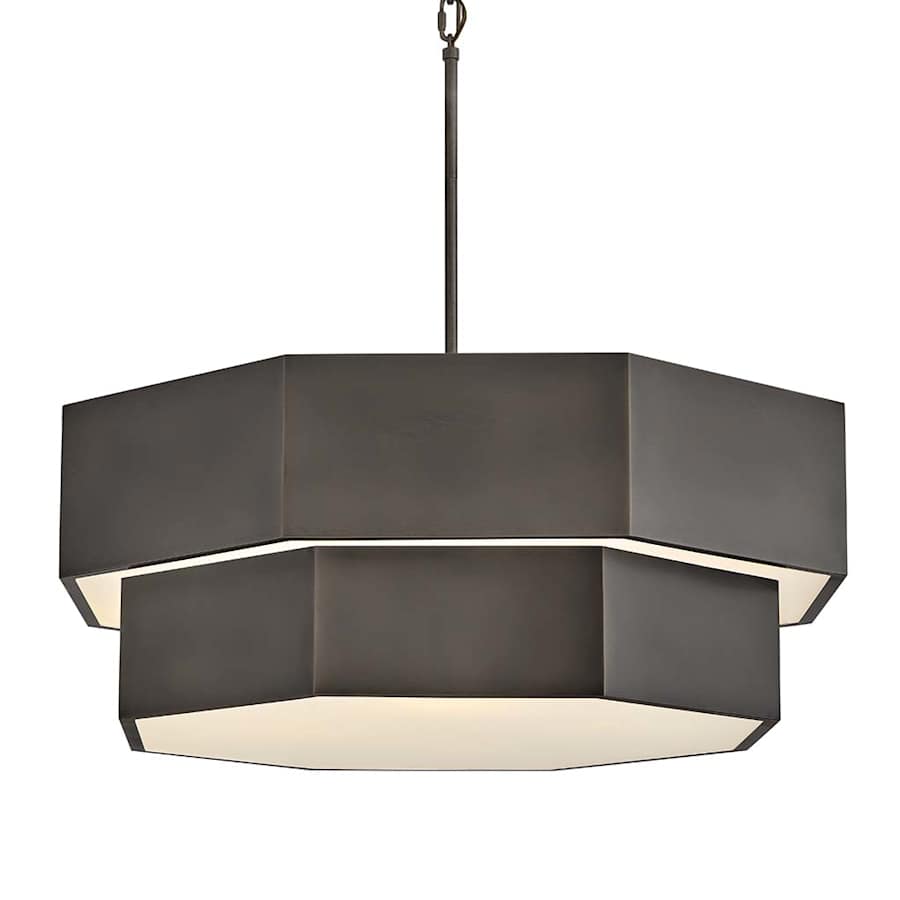 Hinkley Lighting Facet 12 Light 38" Wide Waterfall Chandelier