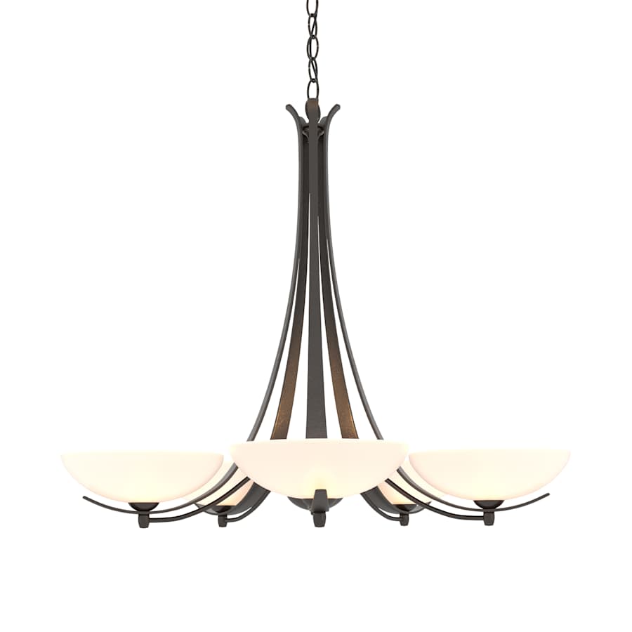 Hubbardton Forge Aegis 5 Light 32" Wide Chandelier