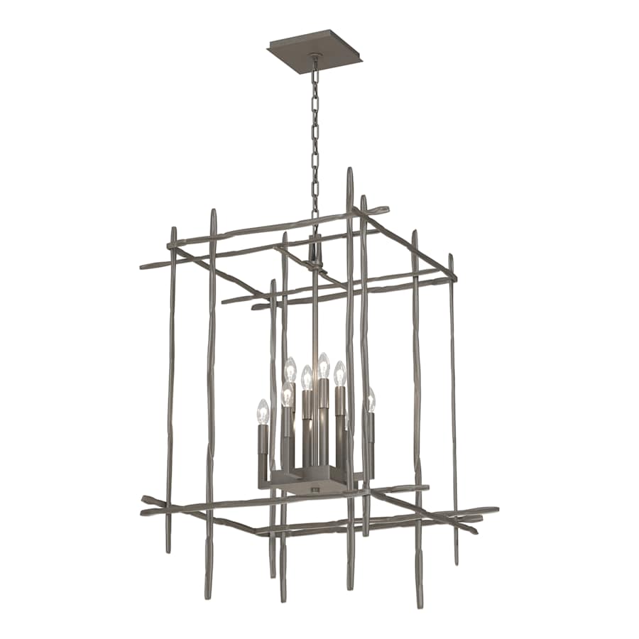 Hubbardton Forge Tura 8 Light 28" Wide Taper Candle Style Chandelier