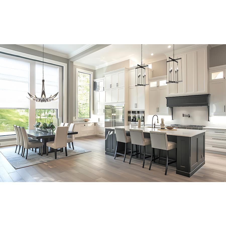Hubbardton Forge Parasol 7 Light 39" Wide Chandelier