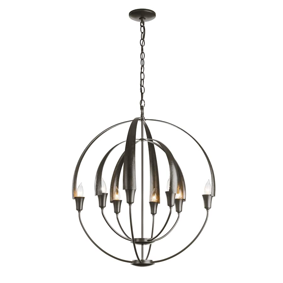 Hubbardton Forge Cirque 8 Light 26" Wide Taper Candle Style Chandelier