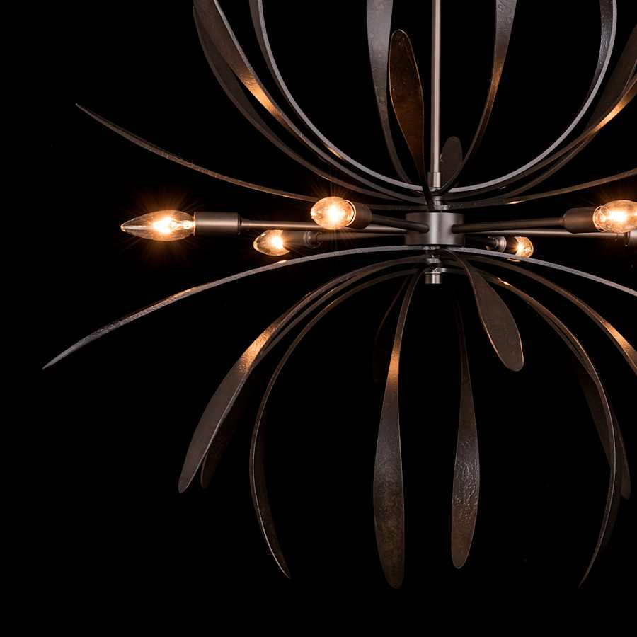 Hubbardton Forge Dahlia 6 Light 33" Wide Taper Candle Style Chandelier
