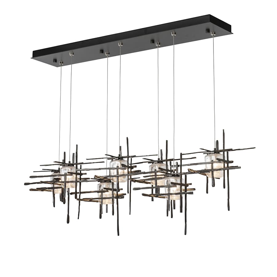 Hubbardton Forge Tura 7 Light 54" Wide Abstract Linear Pendant