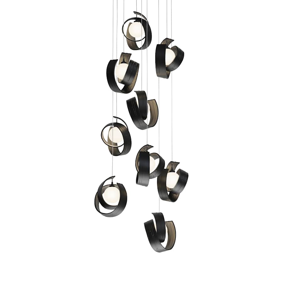 Hubbardton Forge Riza 9 Light 22" Wide Multi Light Pendant