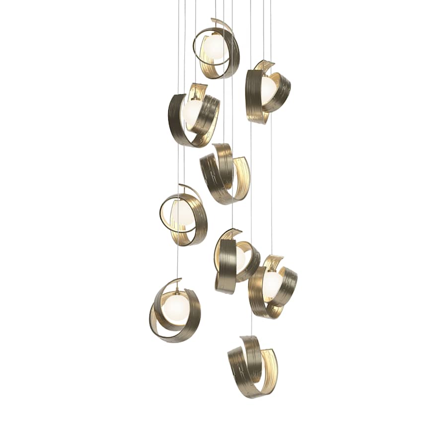 Hubbardton Forge Riza 9 Light 22" Wide Multi Light Pendant