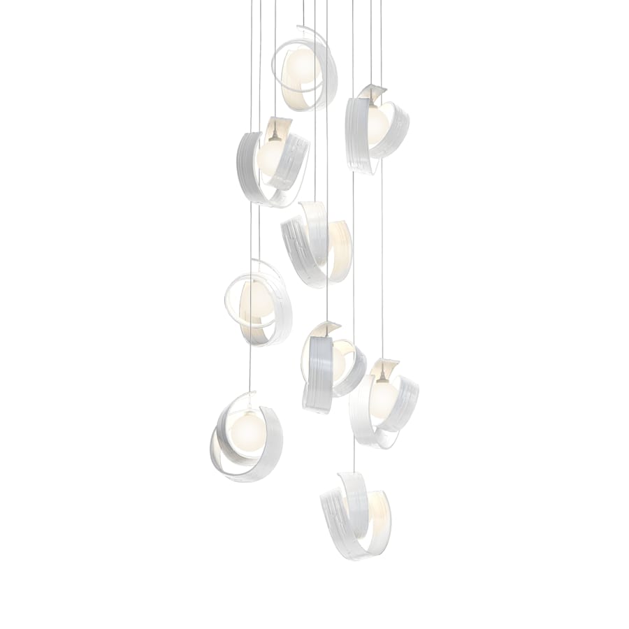Hubbardton Forge Riza 9 Light 22" Wide Multi Light Pendant