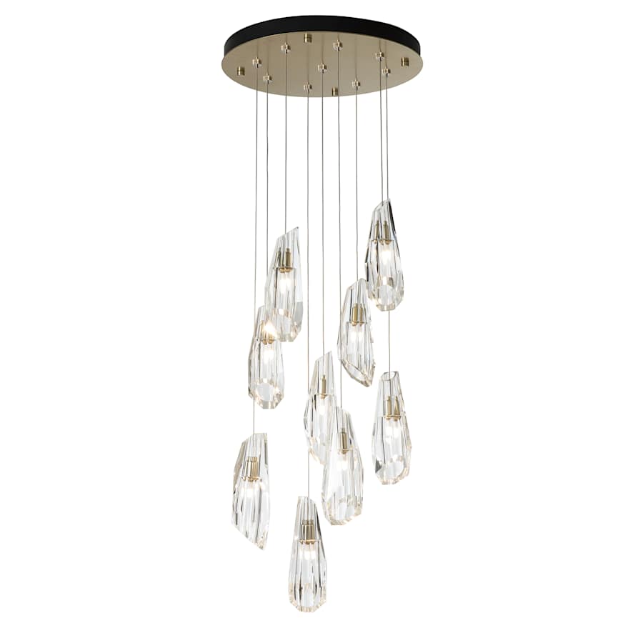 Hubbardton Forge Luma 9 Light 21" Wide Crystal Multi Light Pendant