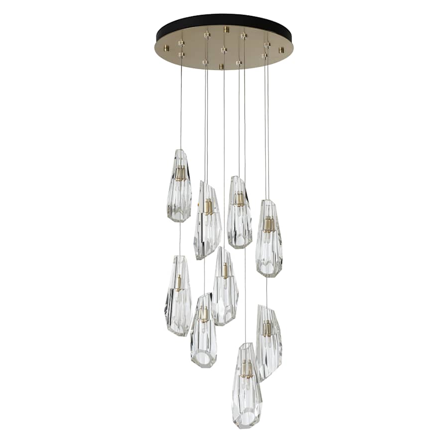 Hubbardton Forge Luma 9 Light 21" Wide Crystal Multi Light Pendant