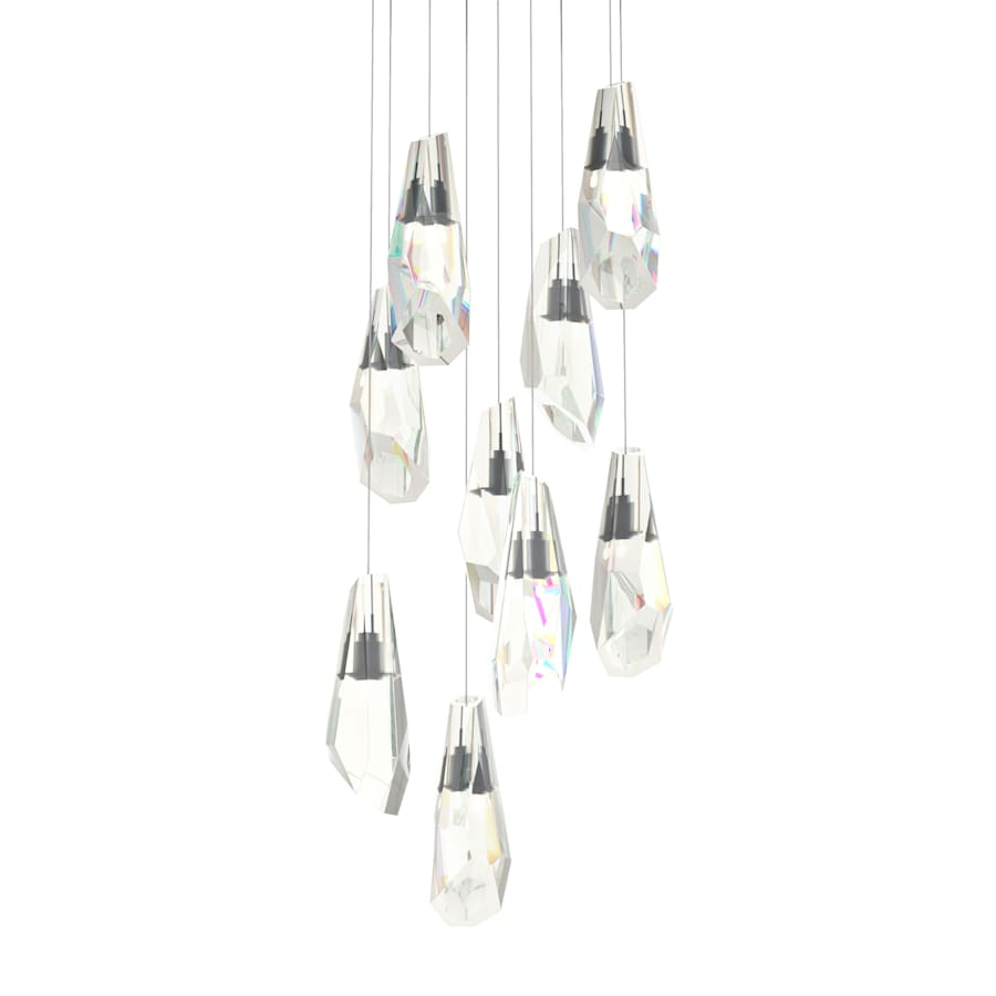 Hubbardton Forge Luma 9 Light 21" Wide Crystal Multi Light Pendant