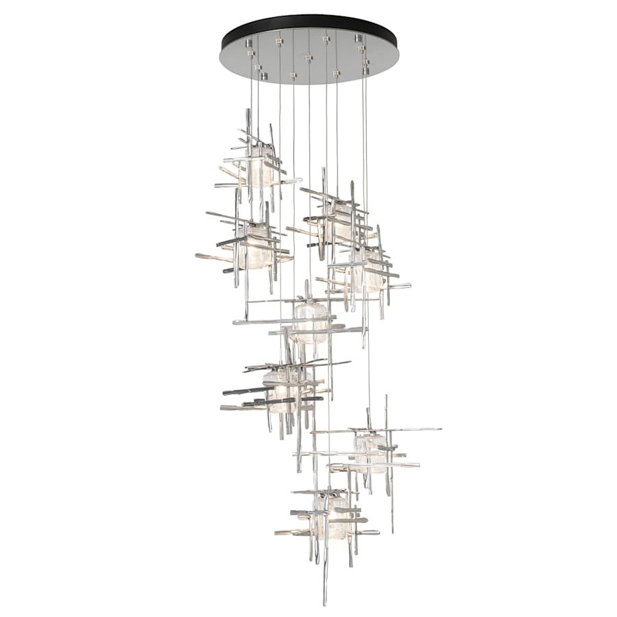 Hubbardton Forge Tura 9 Light 30" Wide Abstract Multi Light Pendant