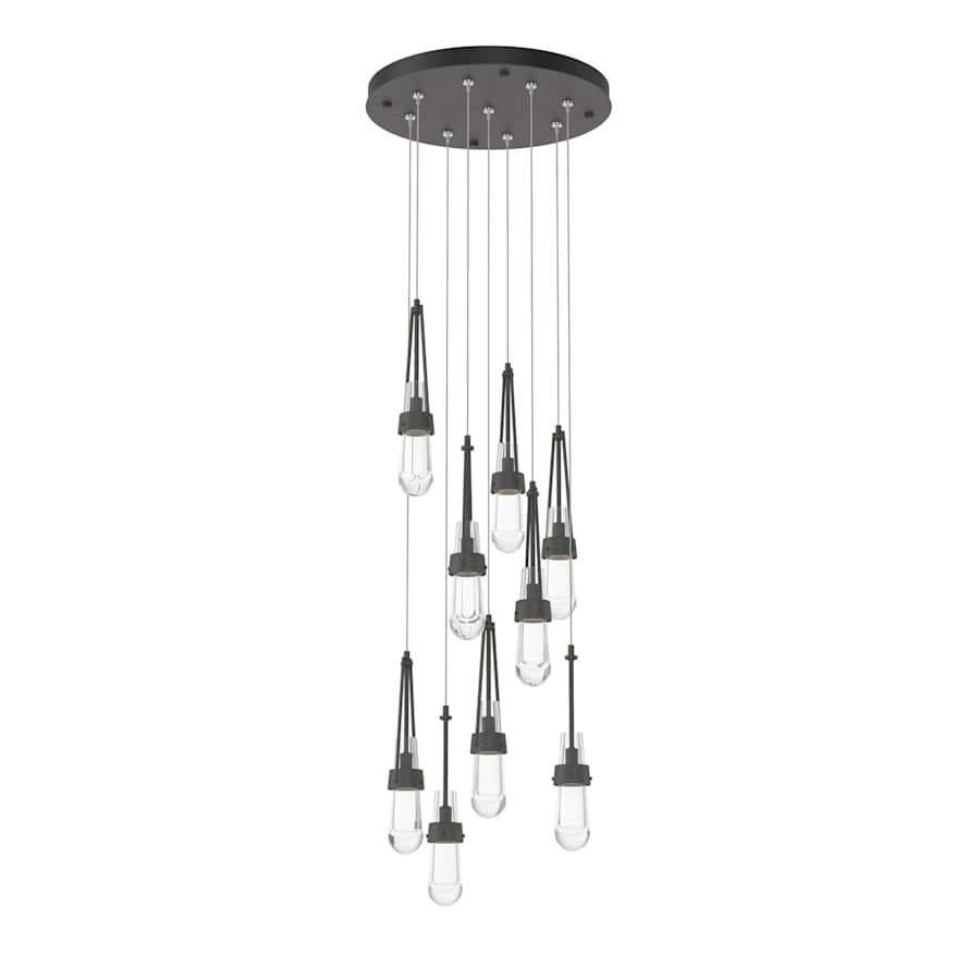 Hubbardton Forge Link 9 Light 21" Wide Multi Light Pendant