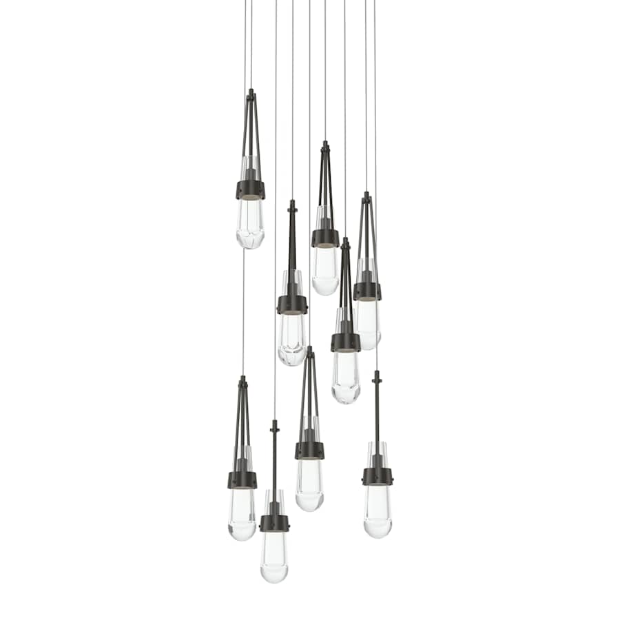 Hubbardton Forge Link 9 Light 21" Wide Multi Light Pendant