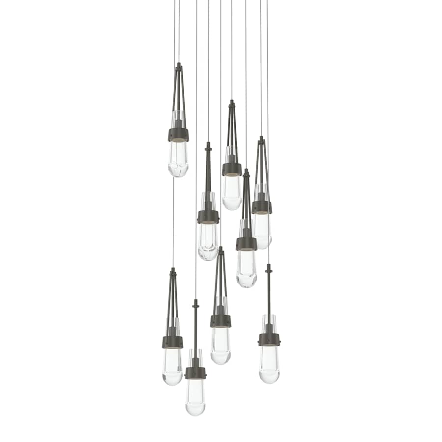Hubbardton Forge Link 9 Light 21" Wide Multi Light Pendant